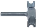 MAGNATE 6011B Boat Planking Router Bit - Bead Profile; 1/8" Radius; 1/4" Shank Diameter; 7/16" Cutting Length; 1-1/2" Overall Diameter; 2-Flute Carbide Tipped