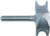 MAGNATE 6013B Boat Planking Router Bit - Bead Profile; 5/32" Radius; 1/4" Shank Diameter; 9/16" Cutting Length; 1-1/2" Overall Diameter; 2-Flute Carbide Tipped