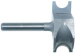 MAGNATE 6013B Boat Planking Router Bit - Bead Profile; 5/32" Radius; 1/4" Shank Diameter; 9/16" Cutting Length; 1-1/2" Overall Diameter; 2-Flute Carbide Tipped