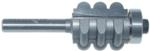 MAGNATE 6041 Multi-Fluting Router Bit - 1/8" Radius; 1" Cutting Length; 1/4" Shank Diameter; 7/8" Overall Diameter; 1-1/4" Shank Length; 2-Flute Carbide Tipped