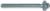 MAGNATE 6052 Fluting Extended Shank Router Bit - 1/2" Flute Height; 1/2" Shank Diameter; 5" Shank Length; 1/4" Radius; BR-05 Bearing; 2-Flute Carbide Tipped