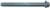 MAGNATE 6053 Fluting Extended Shank Router Bit - 3/16" Flute Height; 1/2" Shank Diameter; 5" Shank Length; 3/32" Radius; BR-05 Bearing; 2-Flute Carbide Tipped