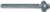 MAGNATE 6056 Fluting Extended Shank Router Bit - 5/8" Flute Height; 1/2" Shank Diameter; 5" Shank Length; 5/16" Radius; BR-05 Bearing; 2-Flute Carbide Tipped