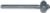 MAGNATE 6058 Fluting Extended Shank Router Bit - 3/4" Flute Height; 1/2" Shank Diameter; 5" Shank Length; 3/8" Radius; BR-05 Bearing; 2-Flute Carbide Tipped
