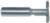 MAGNATE 6067 Demountable Hinge Slot Cutter Router Bit - 1-1/8" Large Diameter; 1/2" Shank Diameter; 5/64" Radius; 3/8" Small Diameter; 1-1/2" Shank Length; 21/32" Cutting Height, 2-Flute Carbide Tipped