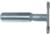 MAGNATE 6069 Demountable Hinge Slot Cutter Router Bit - 1-19/32" Large Diameter; 1/2" Shank Diameter; 5/64" Radius; 3/8" Small Diameter; 1-1/2" Shank Length; 21/32" Cutting Height, 2-Flute Carbide Tipped
