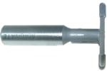 MAGNATE 6069 Demountable Hinge Slot Cutter Router Bit - 1-19/32" Large Diameter; 1/2" Shank Diameter; 5/64" Radius; 3/8" Small Diameter; 1-1/2" Shank Length; 21/32" Cutting Height, 2-Flute Carbide Tipped