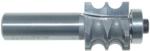 MAGNATE 6072 Double-Beading Router Bit - 1/8" Radius; 13/16" Cutting Length; 1/2" Shank Diameter; 1-1/2" Shank Length; 7/8" Overall Diameter; 2-Flute Carbide Tipped