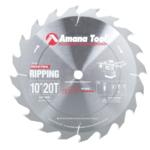 Amana 610200 Standard Ripping Saw Blade - 10" Diameter; 20 Tooth; 5/8" Bore; 18 degree Hook; .087" Plate; .126" Kerf; FT Grind, Carbide Tipped