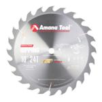 Amana 610240 Standard Ripping Saw Blade - 10" Diameter; 24 Tooth; 5/8" Bore; 20 degree Hook; .095" Plate; .142" Kerf; FT Grind, Carbide Tipped
