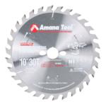 Amana 610300-30 General Purpose Saw Blade - 10" Diameter; 30 Tooth; 30mm Bore; .087" Plate; .126" Kerf; With 2/7/42, 2/9/46 & 2/10/60 pin holes; 15-Degree Hook, ATB Grind, Carbide Tipped