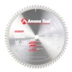 Amana 610721 Solid Surface & Non-Melt Saws Blade - 10" Diameter; 72 Tooth; 5/8" Bore; .126" Kerf; .095" Plate; 0-Degree Hook, Modified TC Grind, Carbide Tipped