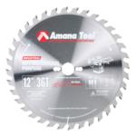 Amana 612360-30 General Purpose Saw Blade - 12" Diameter; 36 Tooth; 30mm Bore; .087" Plate; .126" Kerf; With 2/7/42, 2/9/46 & 2/10/60 pin holes; 15-Degree Hook, ATB Grind, Carbide Tipped