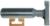 MAGNATE 6124 T-Slot Bevel-Edge Router Bit - 1/4" Kerf; 1-3/16" Large Diameter; 3/8" Small Diameter; 1/2" Shank Diameter; 5/8" Cutting Length; 2-Flute Carbide Tipped