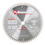 Amana 612600 Cut-Off & Cross-Cut Saw Blade - 12" Diameter; 60 Tooth; 1" Bore; .126" Kerf; .087" Plate; 10 Degree Hook, ATB Grind, Carbide Tipped