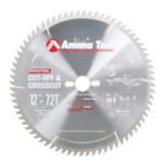 Amana 612720-30 Cut-Off & Cross-Cut Saw Blade - 12" Diameter; 72 Tooth; 30mm Bore; .126" Kerf; .087" Plate; With 2/7/42, 2/9/46 & 2/10/60 pin holes; 10 Degree Hook, ATB Grind, Carbide Tipped