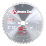 Amana 612841-30 Solid Surface & Non-Melt Saws Blade - 12" Diameter; 84 Tooth; 30mm Bore; .126" Kerf; .095" Plate; With 2/7/42, 2/9/46 & 2/10/60 pin holes; 0-Degree Hook, Modified TC Grind, Carbide Tipped