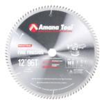 Amana 612960-TS Thin Kerf Miter Saw Blade - 12" Diameter; 96 Tooth; 1" Bore; .062" Plate; .090" Kerf; ATB Grind, 10-Degree Hook, Carbide Tipped