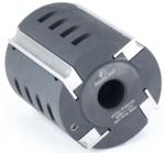 Amana 61704 4-Wing Planer/Molder Head, 125mm Outside Diameter - 130mm Length; 1-1/4" Bore; P140 Set of 4 Knives Required ; WB-82 Wedge, 4 required; With M-2 High-Speed Steel (HSS) Knives