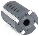 Amana 61712 4-Wing Planer/Molder Head, 125mm Outside Diameter - 180mm Length; 1-1/4" Bore; P240 Set of 4 Knives Required ; WB-86 Wedge, 4 required; With M-2 High-Speed Steel (HSS) Knives