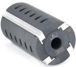 Amana 61716 4-Wing Planer/Molder Head, 125mm Outside Diameter - 230mm Length; 1-1/4" Bore; P345 Set of 4 Knives Required ; WB-88 Wedge, 4 required; With M-2 High-Speed Steel (HSS) Knives