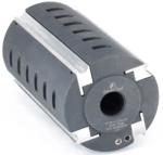 Amana 61718 4-Wing Planer/Molder Head, 125mm Outside Diameter - 230mm Length; 30mm Bore; P345 Set of 4 Knives Required ; WB-88 Wedge, 4 required; With M-2 High-Speed Steel (HSS) Knives