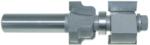 MAGNATE 6201 Window Sash Router Bit, For 1-1/8" to 1-5/8" Material - 1-3/4" Cutting Height; 1/2" Shank Diameter; 3-3/4" Overall Length; 1-3/8" Overall Diameter; Reversible, comes with a BR-06 bearing; 1/8" Radius, 2-Flute Carbide Tipped