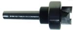 MAGNATE 7035 Overhang Pattern Router Bit - 1/2" Cutting Diameter; 1/8" Overhang Depth; 1/4" Cutting Length; 1-7/8" Overall Length; BR-08 Bearing; Use with Magnate BR-04, it functions like a standard pattern bit, Magnate 7601R