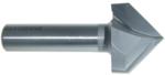 MAGNATE 707 V-Grooving Router Bit - 90 Degree; 1-1/4" Cutting Diameter; 1/2" Shank Diameter; 7/8" Cutting Length; 2" Shank Length; 2-Flute Carbide Tipped