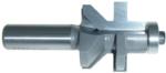 MAGNATE 7103B V-Matching Tongue & Groove Router Bit - Groove Profile; 1" to 1-1/4" Material Thickness; 1-7/16" Overall Diameter; 1/2" Shank Diameter, 1-1/2" Shank Length, 2-Flute Carbide Tipped