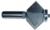 MAGNATE 7124A 90 Degree V-Shaped Edge Banding Router Bit - 1-1/32" Cutting Height; 1/2" Shank Diameter; 1-25/32" Overall Diameter; 1-1/2" Shank Length; For 1" Thick Material, 2-Flute Carbide Tipped