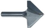 Magnate 718 V-Grooving Router Bit - 90 Degree; 1-1/4" Cutting Diameter; 1/4" Shank Diameter; 7/8" Cutting Length; 1-1/4" Shank Length