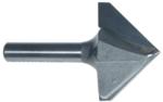 MAGNATE 718 V-Grooving Router Bit - 90 Degree; 1-1/4" Cutting Diameter; 1/4" Shank Diameter; 7/8" Cutting Length; 1-1/4" Shank Length; 2-Flute Carbide Tipped