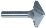 MAGNATE 724 V-Grooving Router Bit - 120 Degree; 1-1/4" Cutting Diameter; 1/4" Shank Diameter; 21/32" Cutting Length; 1-1/4" Shank Length; 2-Flute Carbide Tipped