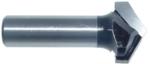 MAGNATE 726 V-Grooving Router Bit - 120 Degree; 1" Cutting Diameter; 1/2" Shank Diameter; 15/32" Cutting Length; 1-1/2" Shank Length; 2-Flute Carbide Tipped