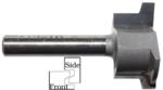 MAGNATE 7321 Drawer Lock Router Bit - 1/2" Cutting Height; 1/4" Shank Diameter; 1-1/4" Shank Length; 1" Overall Diameter; 2-Flute Carbide Tipped