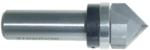 MAGNATE 734 V-Grooving Router Bit, 90 Degree with Top Bearing - 3/4" Cutting Diameter; 1/2" Shank Diameter; 5/8" Cutting Length; 1-1/2" Shank Length; BR-07 Bearing; 2 Flute Carbide Tipped