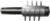 MAGNATE 7371 Finger Joint Router Bit - 1-1/2" Cutting Length; 1/2" Shank Diameter; 1-3/8" Overall Diameter; 1-1/2" Shank Length; BR-05 Bearing; 2-Flute Carbide Tipped