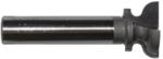 MAGNATE 7402 Drawer/Finger Pull Router Bit - 1" Overall Diameter; 1/2" Cutting Length; 3/4" Small Diameter; 2" Shank Length; 1/2" Shank Diameter, 2-Flute Carbide Tipped