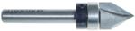 MAGNATE 741 V-Grooving Router Bit, 60 Degree with Top Bearing - 1/2" Cutting Diameter; 1/4" Shank Diameter; 5/8" Cutting Length; 1-1/4" Shank Length; BR-04 Bearing; 2 Flute Carbide Tipped