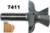 MAGNATE 7411 Door Lip ( Finger Pull ) Router Bit - 2" Overall Diameter; 1-1/4" Cutting Length; 3/4" Small Diameter; 1/4" Radius; 1/2" Shank Diameter, 2-Flute Carbide Tipped