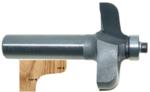 MAGNATE 7416 Door Lip ( Finger Pull ) Router Bit - 1-3/4" Overall Diameter; 9/16" Cutting Length; 1/2" Small Diameter; 1/8" & 7/32" Radius; Comes with a Magnate BR-03 bearing.; 1/2" Shank Diameter, 2-Flute Carbide Tipped