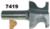 MAGNATE 7419 Door Lip ( Finger Pull ) Router Bit - 1-1/2" Overall Diameter; 1" Cutting Length; 3/4" Small Diameter; 1/4" & 11/32" Radius; 1/2" Shank Diameter, 2-Flute Carbide Tipped