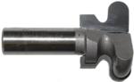 MAGNATE 7422 Door Pull Router Bit - 1-1/2" Overall Diameter; 7/8" Cutting Length; 5/64" & 15/64" Radius; 1/2" Shank Diameter, 2-Flute Carbide Tipped