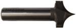 MAGNATE 7501 Point Cutting Roundover Router Bit - 1/2" Radius; 1/2" Shank Diameter; 3/4" Cutting Length; 2" Shank Length; 2-Flute Carbide Tipped