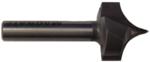 MAGNATE 7506 Point Cutting Roundover Router Bit - 3/8" Radius; 1/4" Shank Diameter; 5/8" Cutting Length; 1-1/4" Shank Length; 2-Flute Carbide Tipped