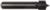 MAGNATE 7507 Point Cutting Roundover Router Bit - 1/8" Radius; 1/4" Shank Diameter; 3/8" Cutting Length; 1-1/4" Shank Length; 2-Flute Carbide Tipped