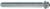 MAGNATE 751 Side V-Grooving Extended Shank Router Bit - 90 Degree; 1/4" Cutting Height; 1/2" Shank Diameter; 5" Shank Length; 7/8" Overall Diameter; 2-Flute Carbide Tipped