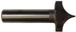 MAGNATE 7515 Point Cutting Roundover Router Bit - 9/16" Radius; 1/2" Shank Diameter; 13/16" Cutting Length; 2" Shank Length; 2-Flute Carbide Tipped