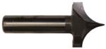 MAGNATE 7516 Point Cutting Roundover Router Bit - 5/8" Radius; 1/2" Shank Diameter; 7/8" Cutting Length; 2" Shank Length; 2-Flute Carbide Tipped
